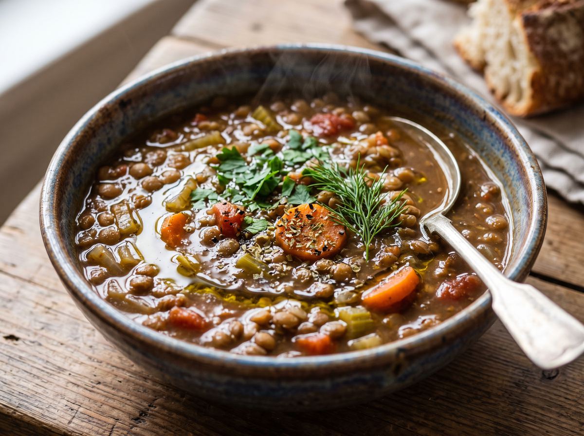 Greek Lentil Soup (Fakes)