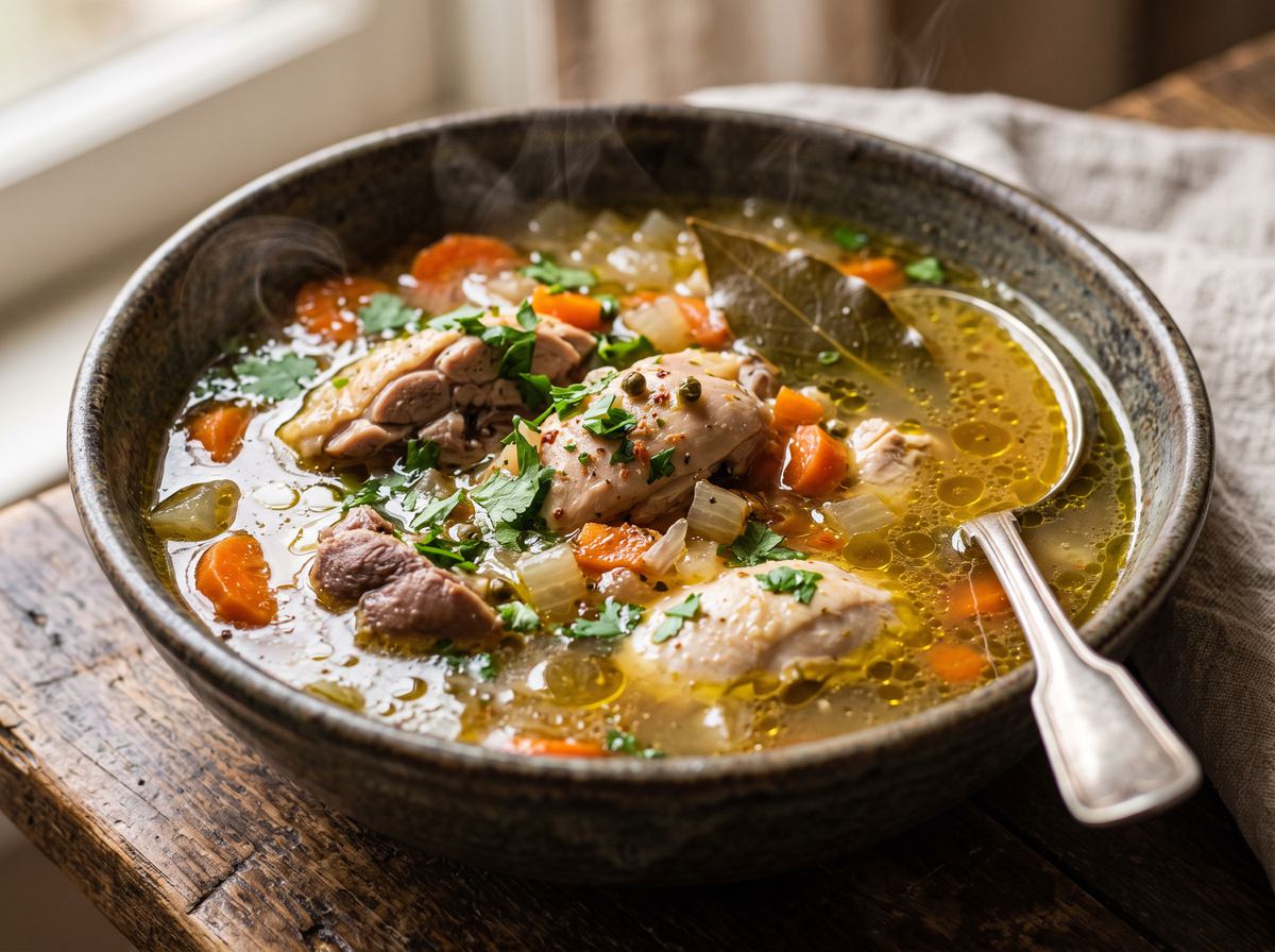 Middle Eastern Chicken Broth