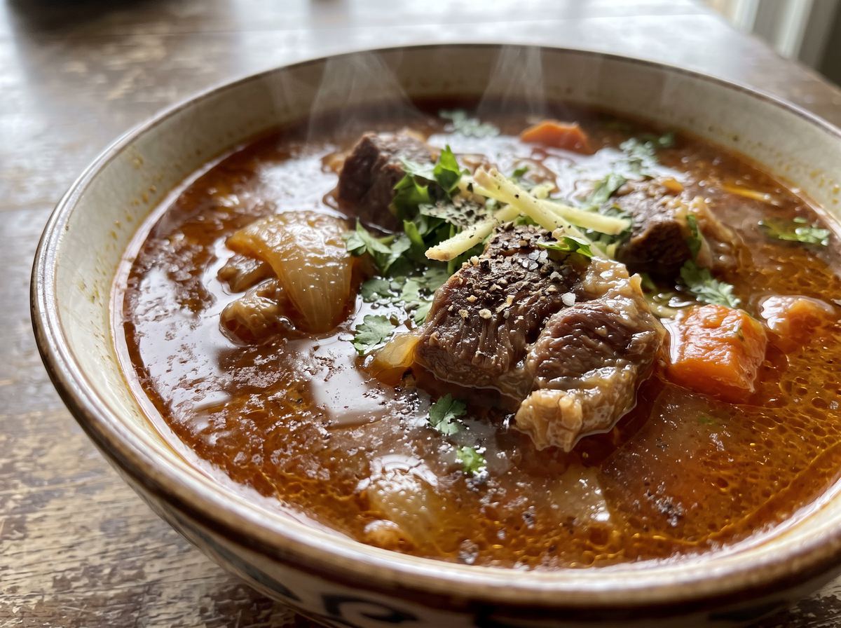 Pakistani Beef Broth Soup 2