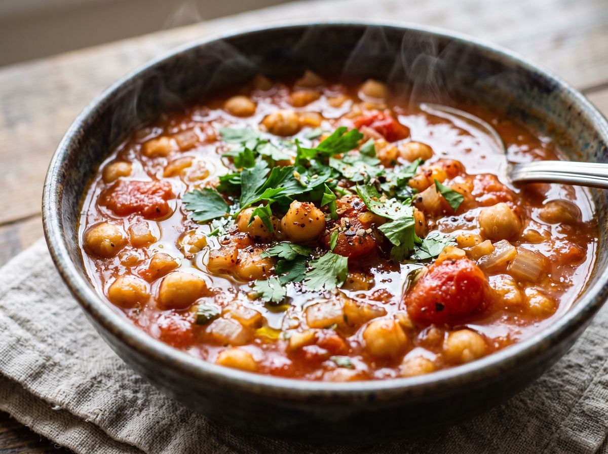 Tomato–Chickpea Soup