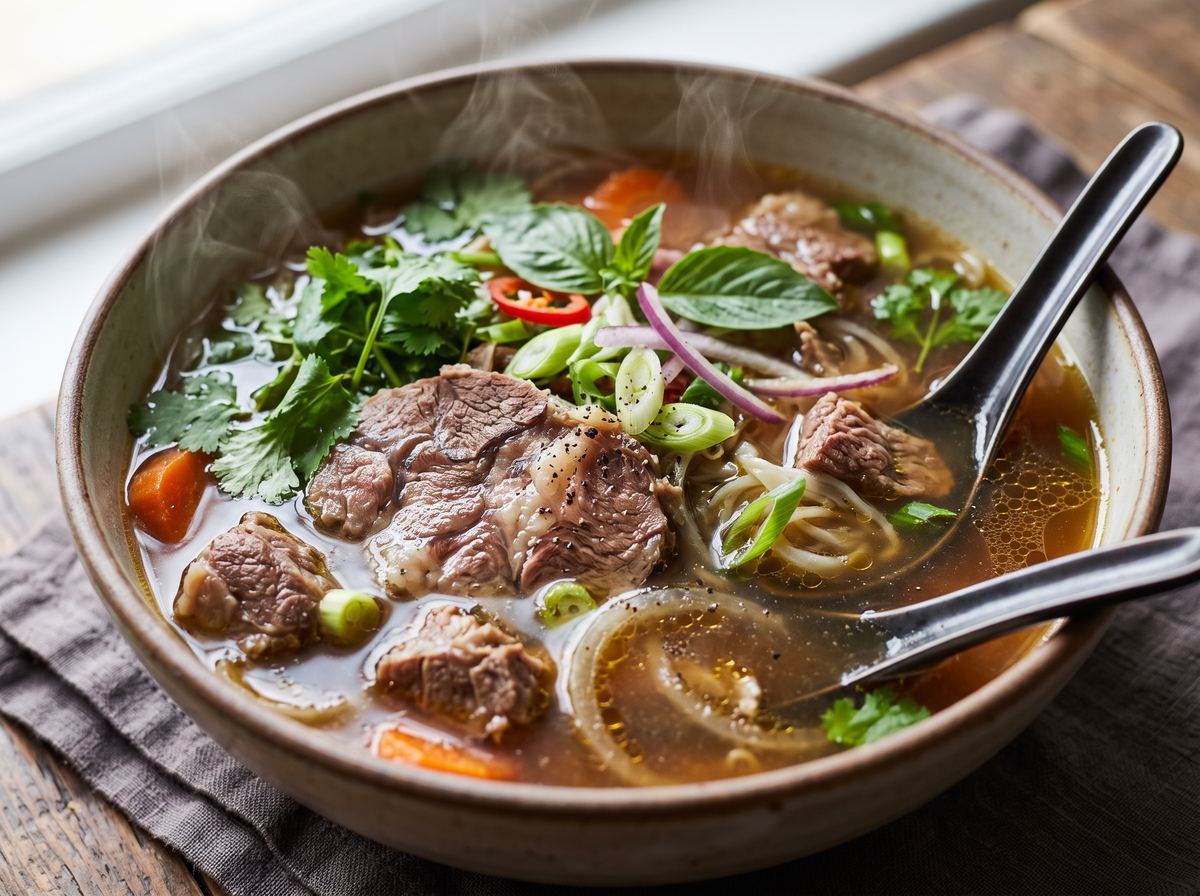 Vietnamese Beef Broth Soup