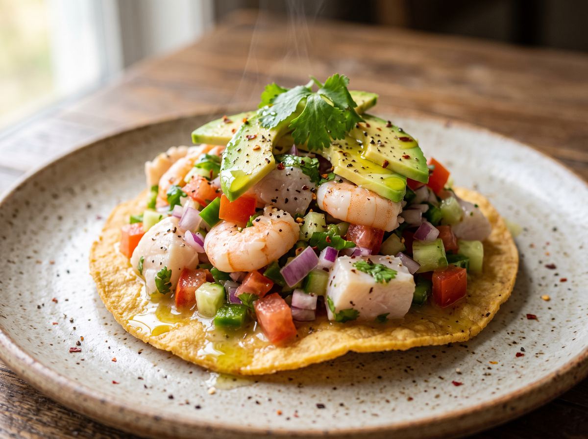 Tostadas de Ceviche