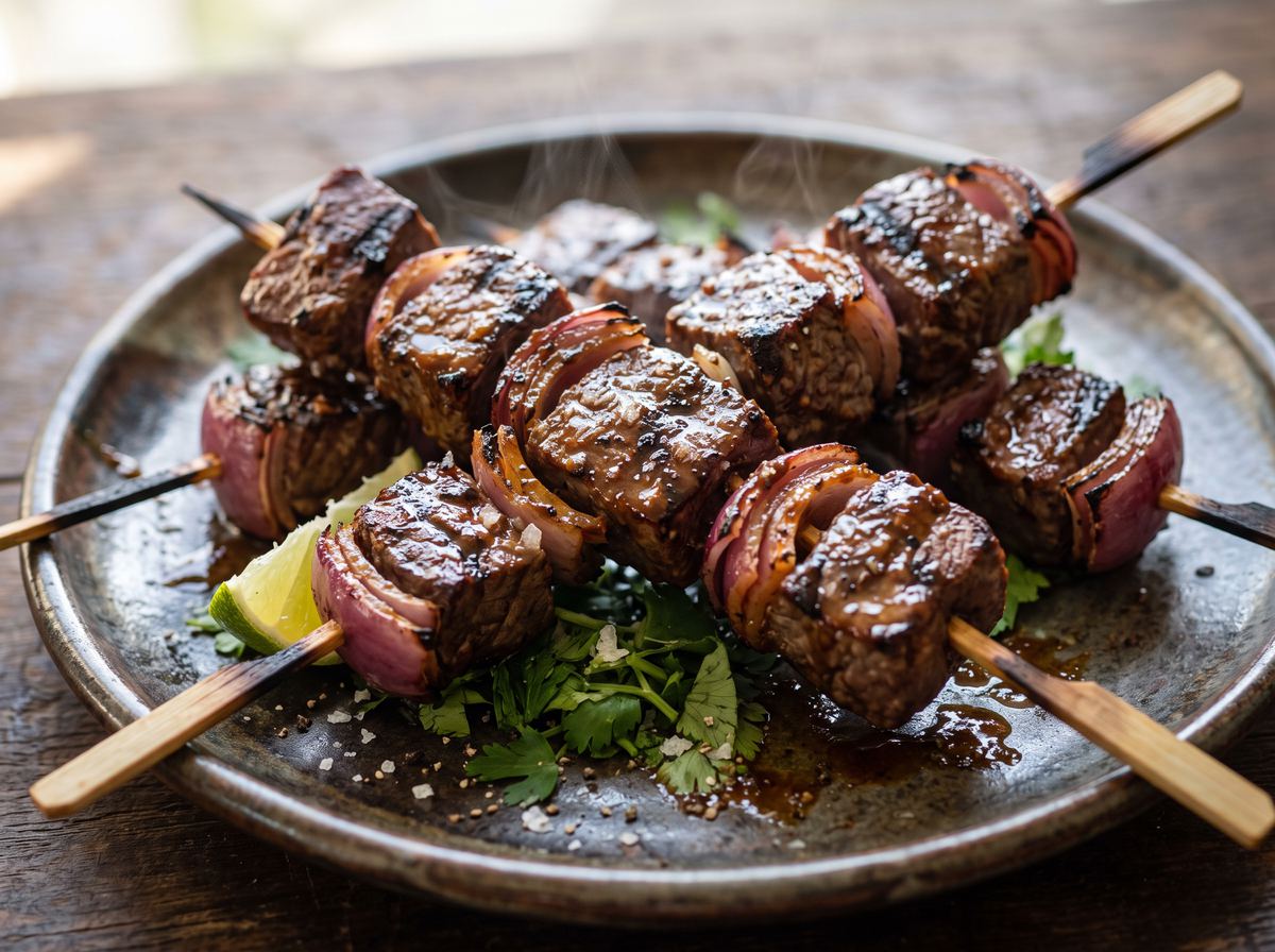 Brochetas de Res Peruanas 3