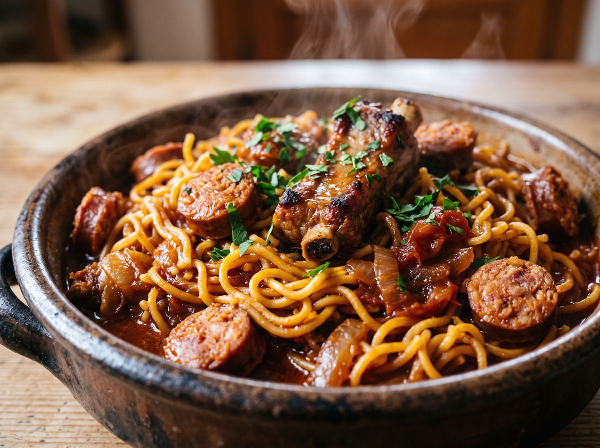 Fideos a la Cazuela