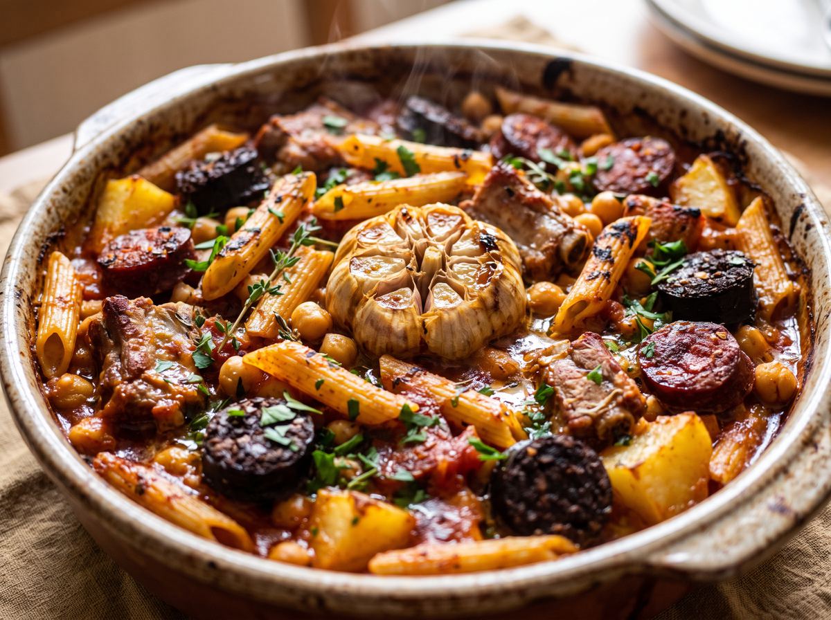 Macarrones con Chorizo al Horno
