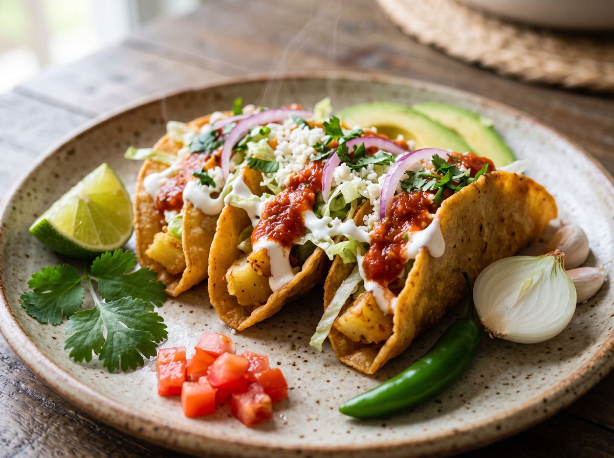 Tacos Dorados de Papa