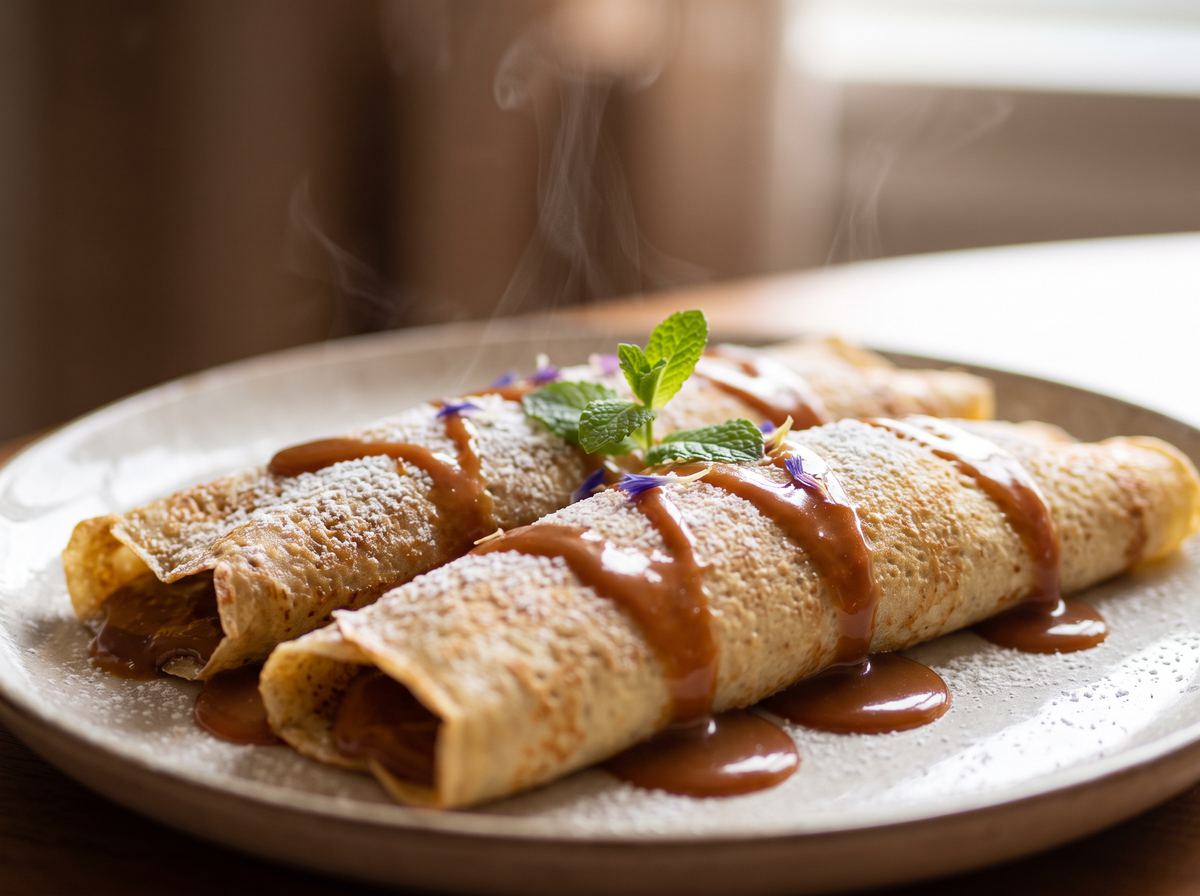 Panqueques con Dulce de Leche
