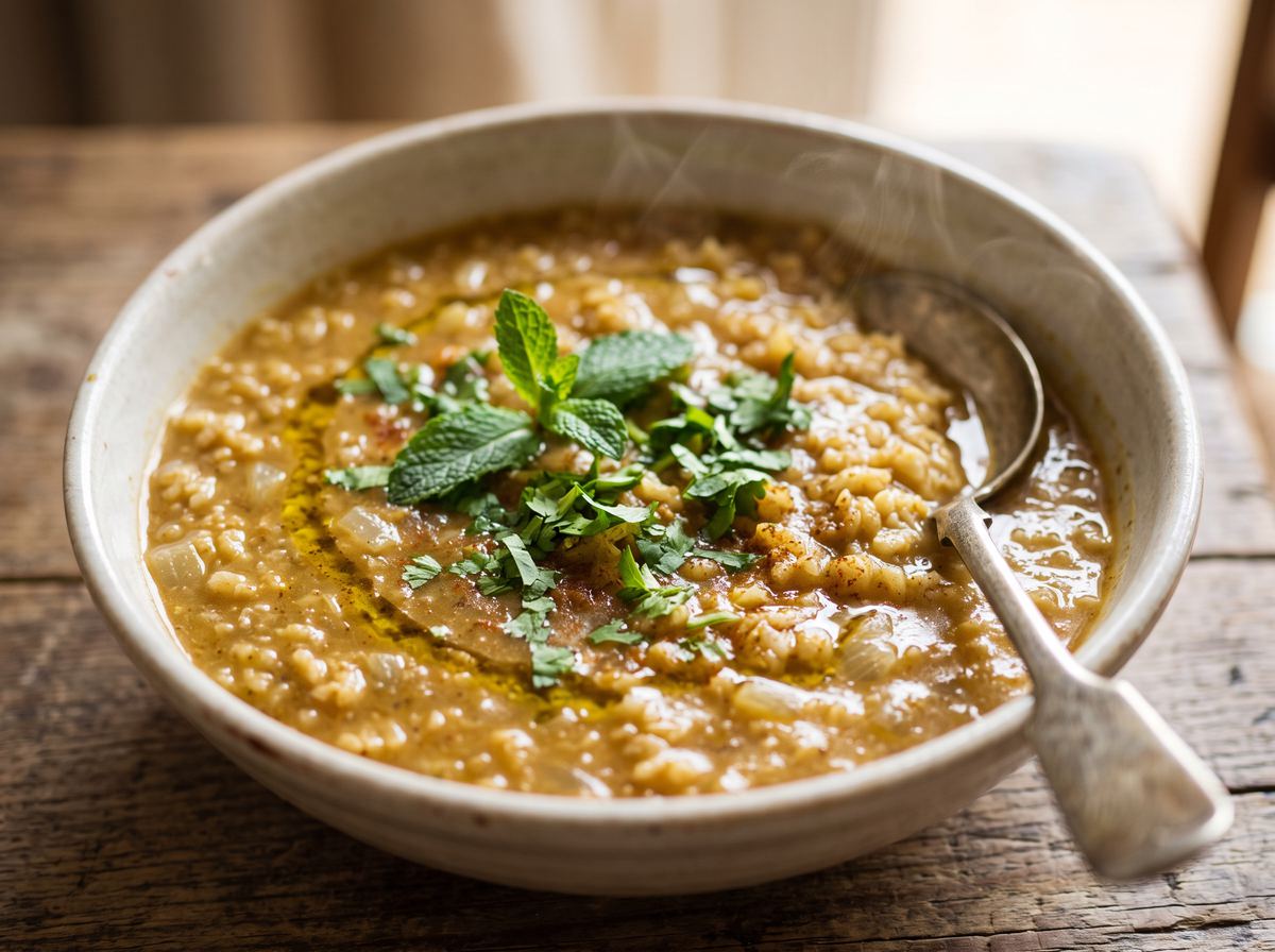 Dchicha (Sopa de Trigo Partido)