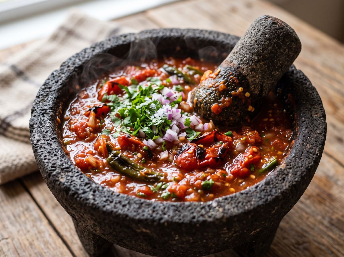 Salsa Roja de Molcajete