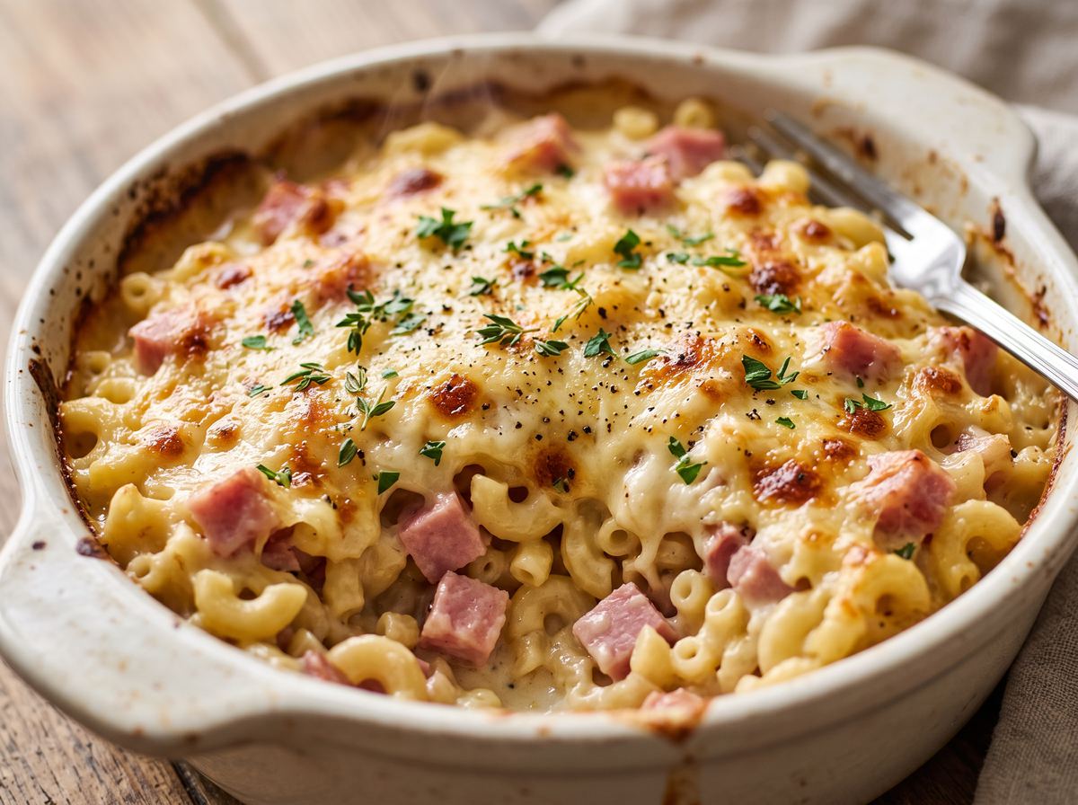 Gratin de Coquillettes au Jambon