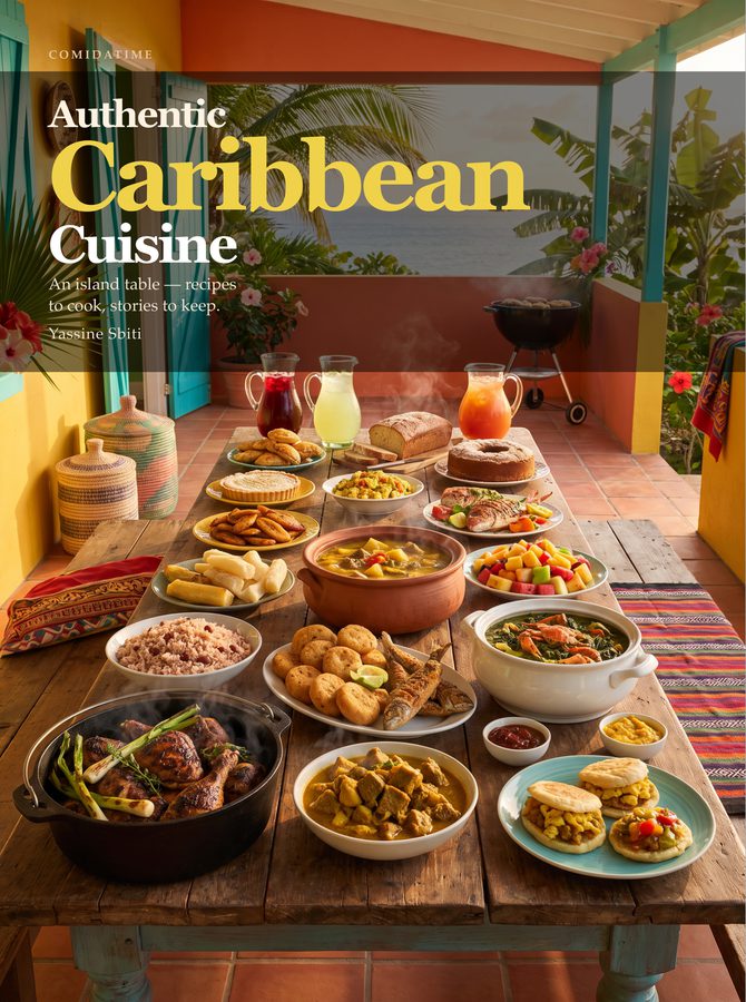 Cover of Authentic Caribbean Cuisine