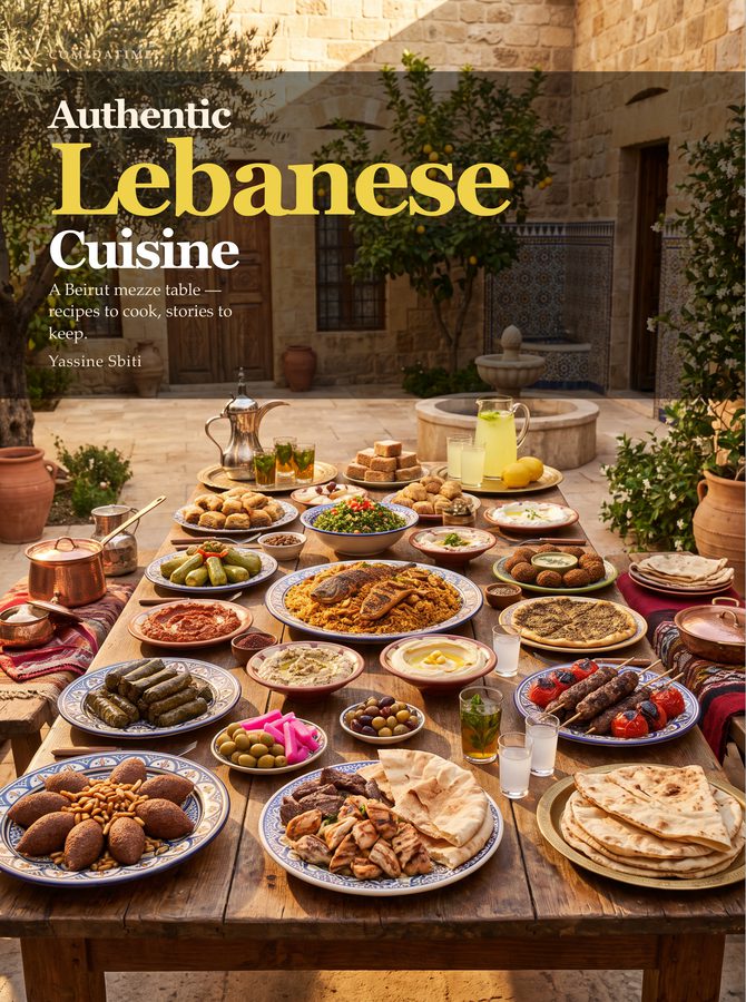 Cover of Authentic Lebanese Cuisine