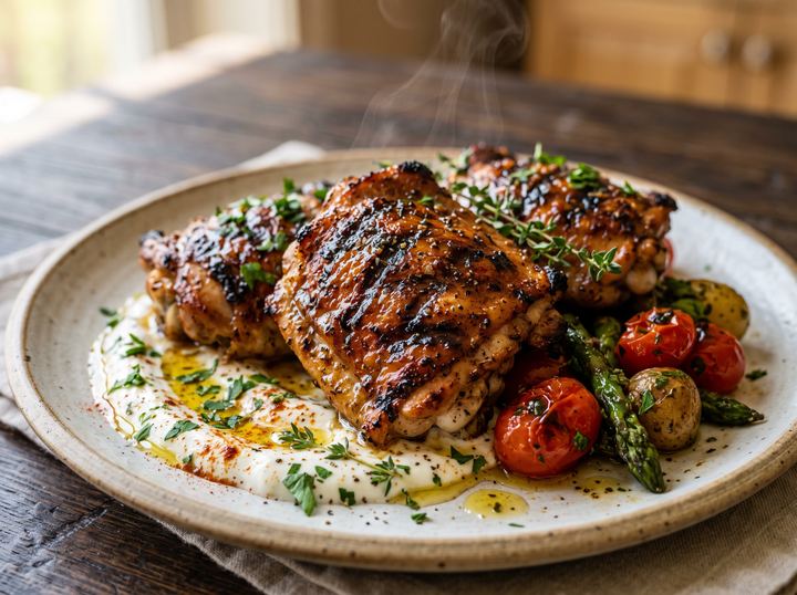 American Grilled Chicken Thighs 2