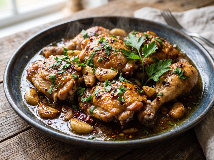 Pollo al Ajillo