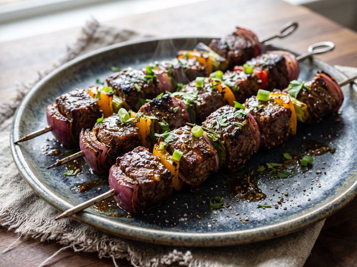Caribbean Beef Skewers