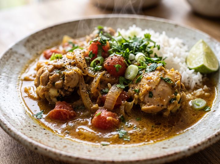 Caribbean Chicken Curry Pot