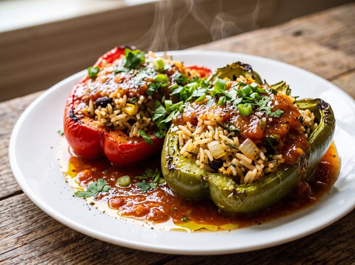 Caribbean Stuffed Peppers 2