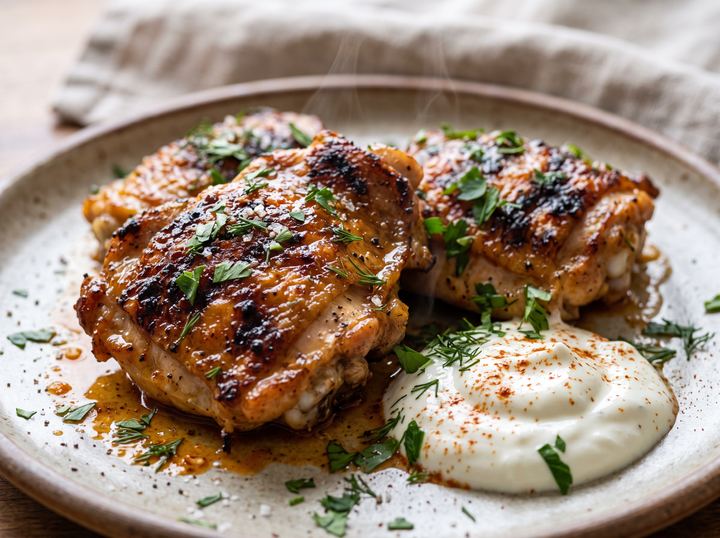 Eastern European Grilled Chicken Thighs