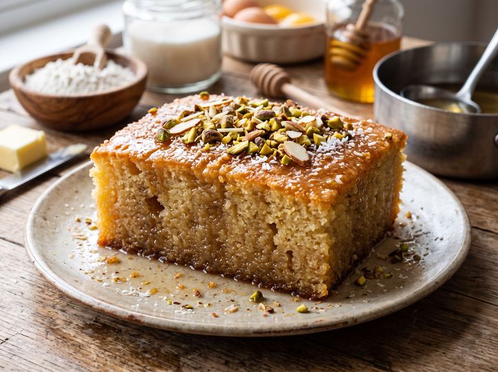 Eastern European Sweet Syrup Cake