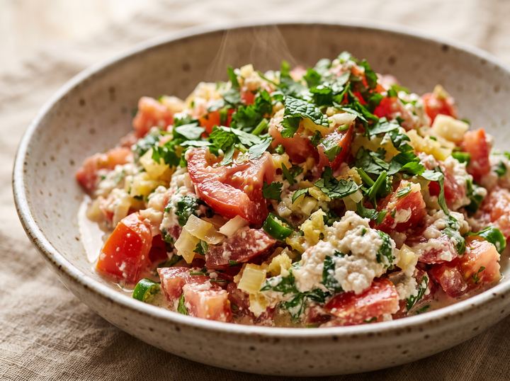 Ayib and Tomato Salad