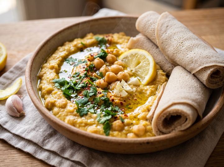 Buticha Chickpea Dip Plate