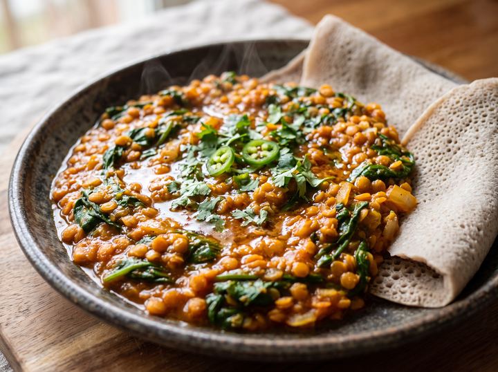 Lentil and Spinach Wat