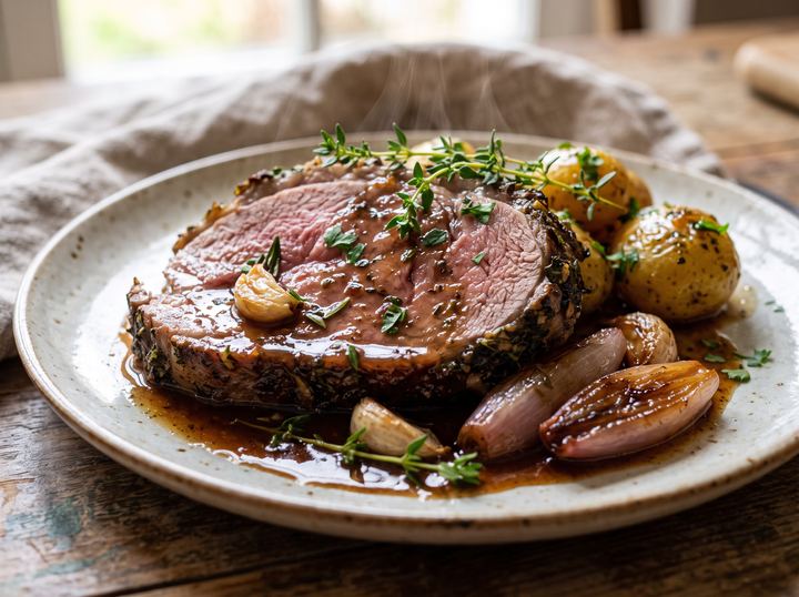 Gigot d'Agneau rôti