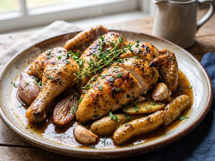 Poulet rôti aux Herbes