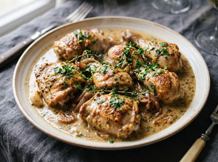 Poulet à la Dijonnaise