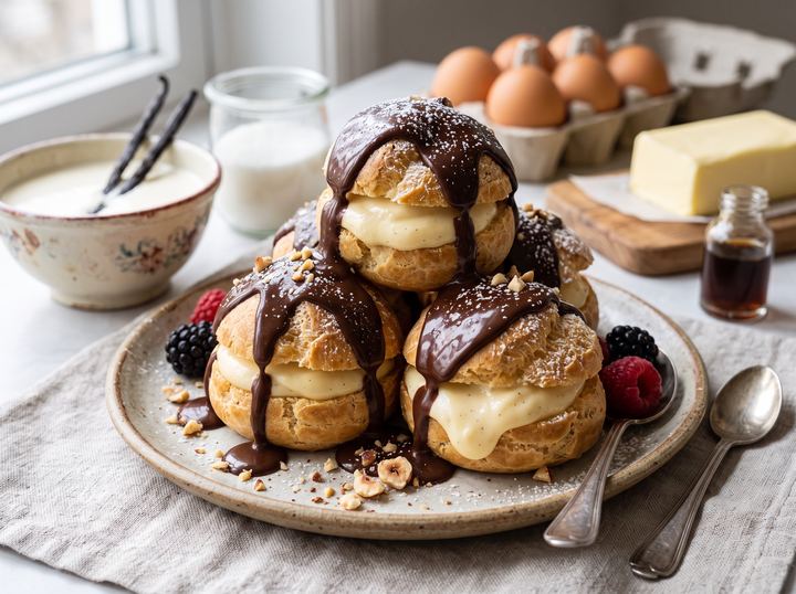 Profiteroles au Chocolat