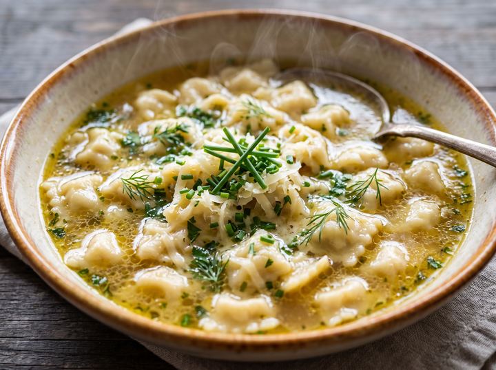 Ravioles du Dauphiné en Bouillon