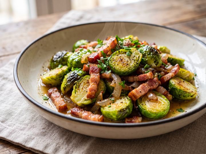 Rosenkohl mit Speck