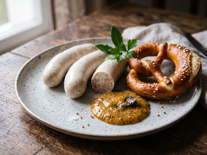 Weißwurst mit Süßer Senf