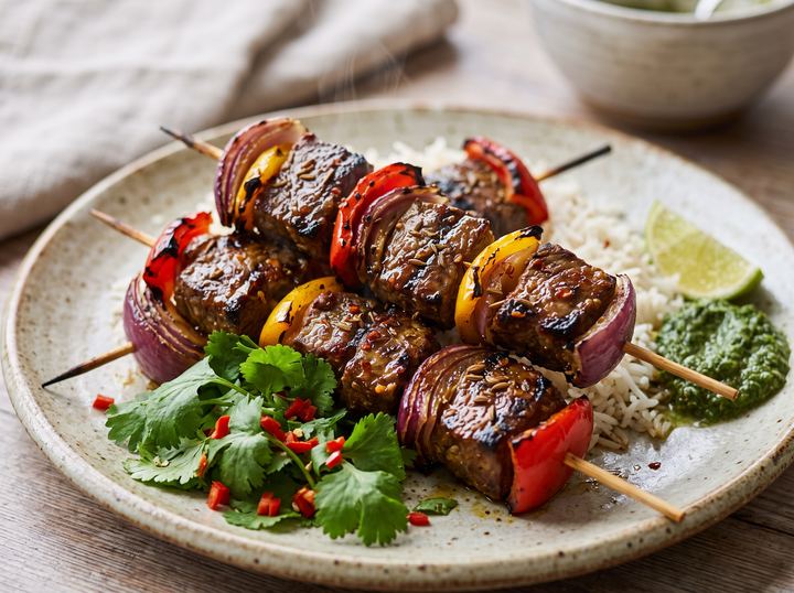 Indian Beef Skewers