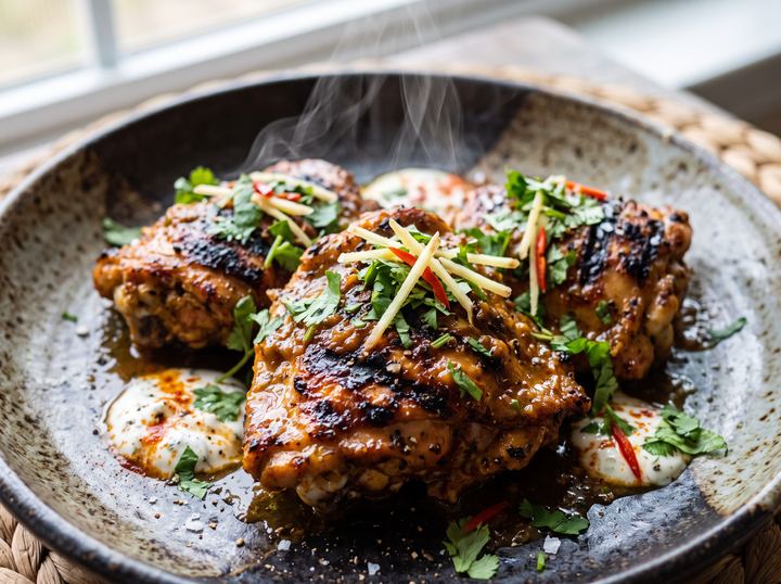 Indian Grilled Chicken Thighs 2
