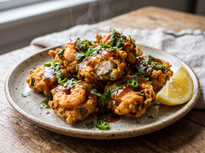 Indian Seafood Fritters 2