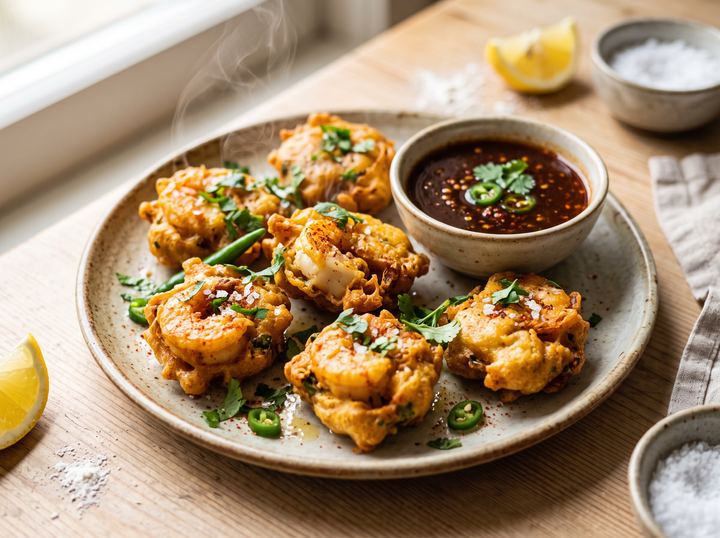 Indian Seafood Fritters 3