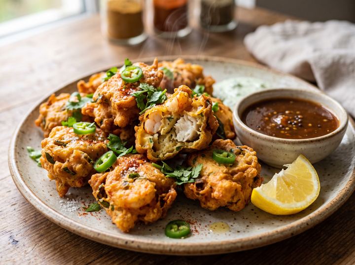 Indian Seafood Fritters