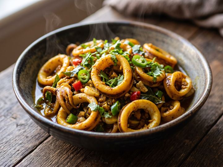 Indian Squid Stir-Fry