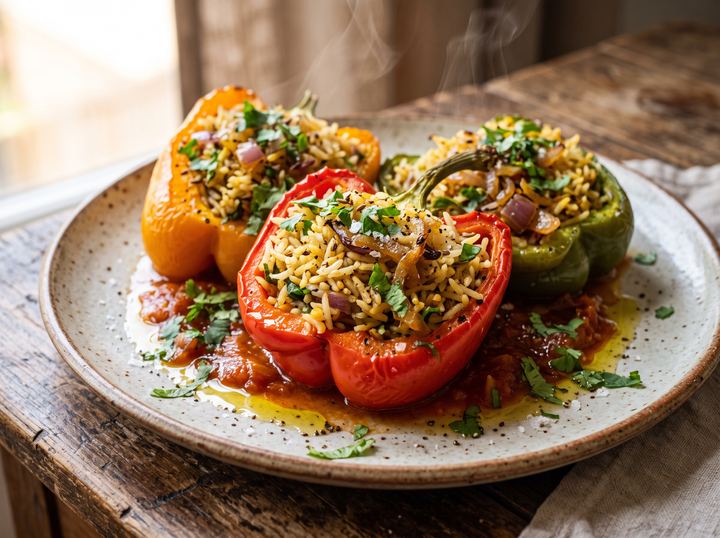 Indian Stuffed Peppers 2