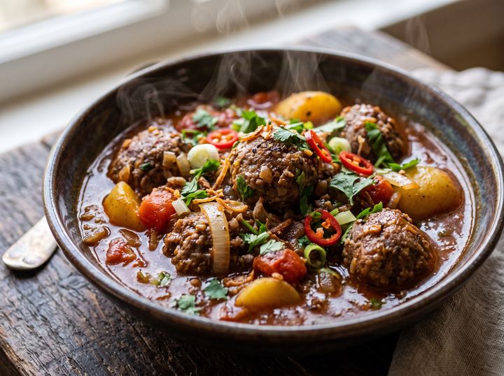 Indonesian Meatball Pot