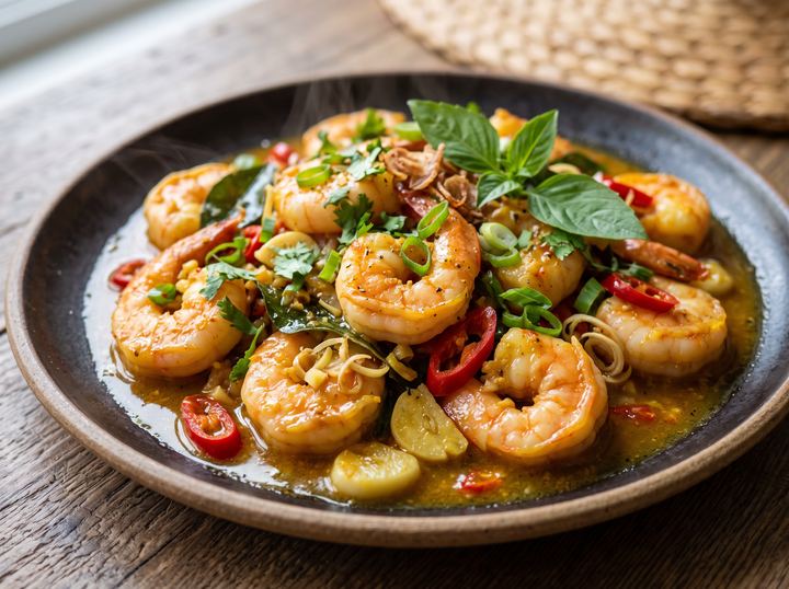 Indonesian Shrimp Pan