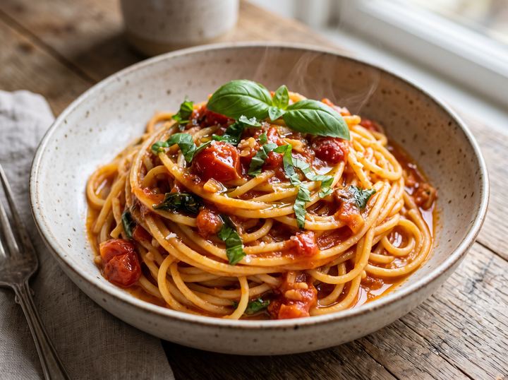 Spaghetti al Pomodoro e Basilico