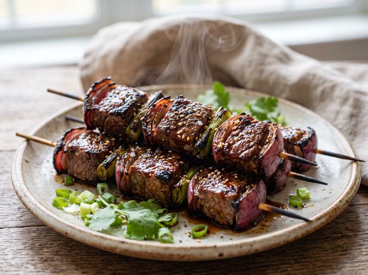 Korean Beef Skewers 2