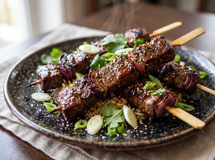 Korean Beef Skewers