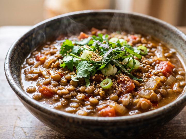 Korean Lentil Bowl 2