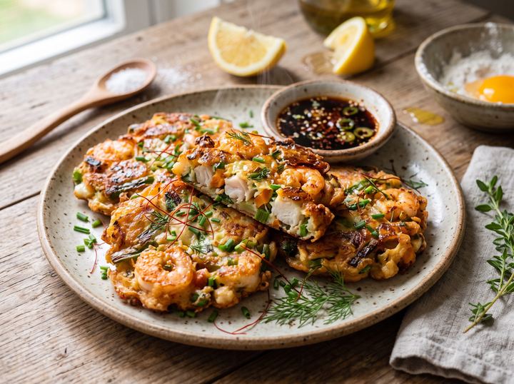 Korean Seafood Fritters