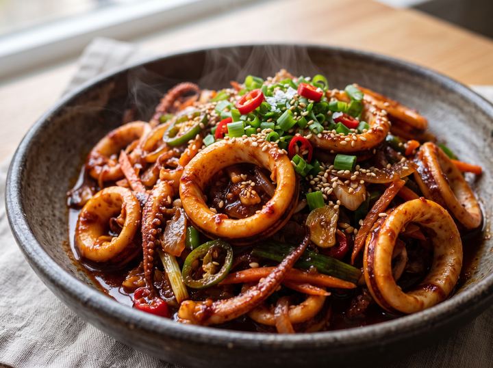 Korean Squid Stir-Fry