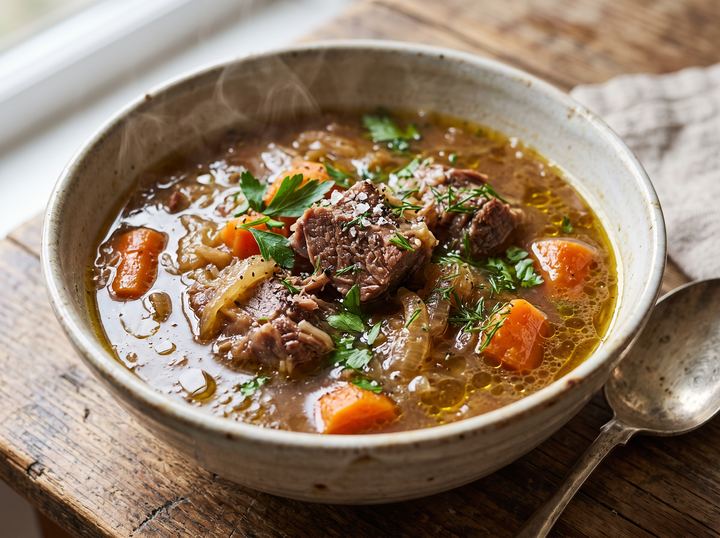 Lebanese Beef Broth Soup 2