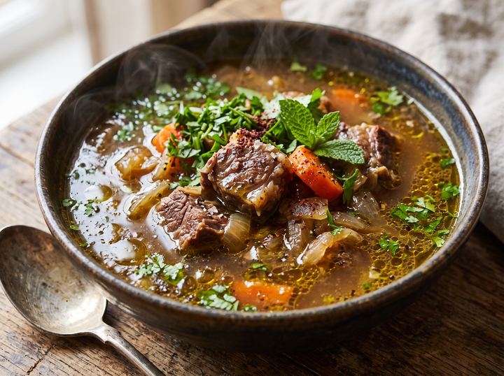 Lebanese Beef Broth Soup 3